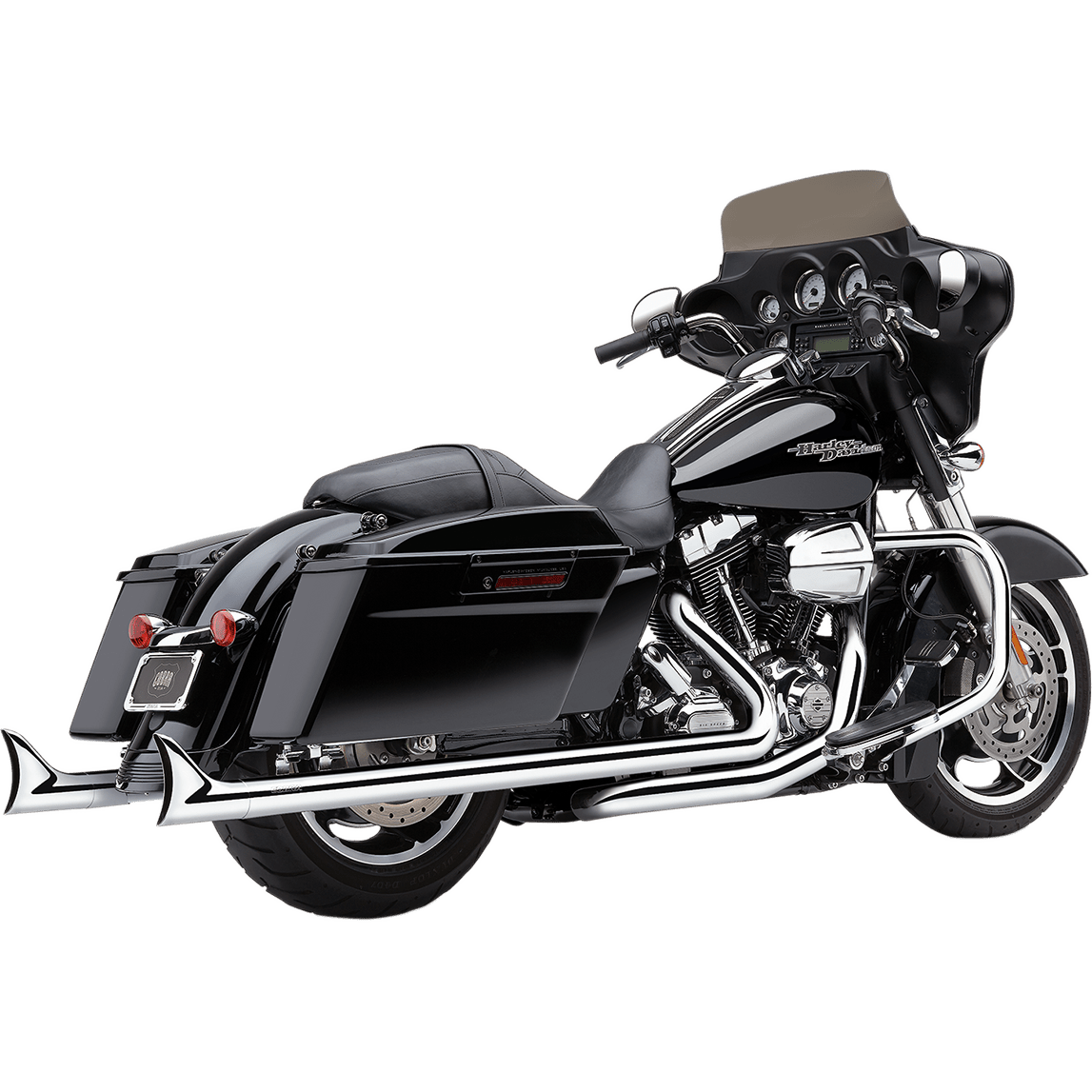 COBRA Dual Speedster Exhaust Chrome Fishtail '10-'16 Dresser 6974