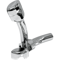 LA CHOPPERS Risers Smooth Pullback 5-1/2" Chrome LA740205