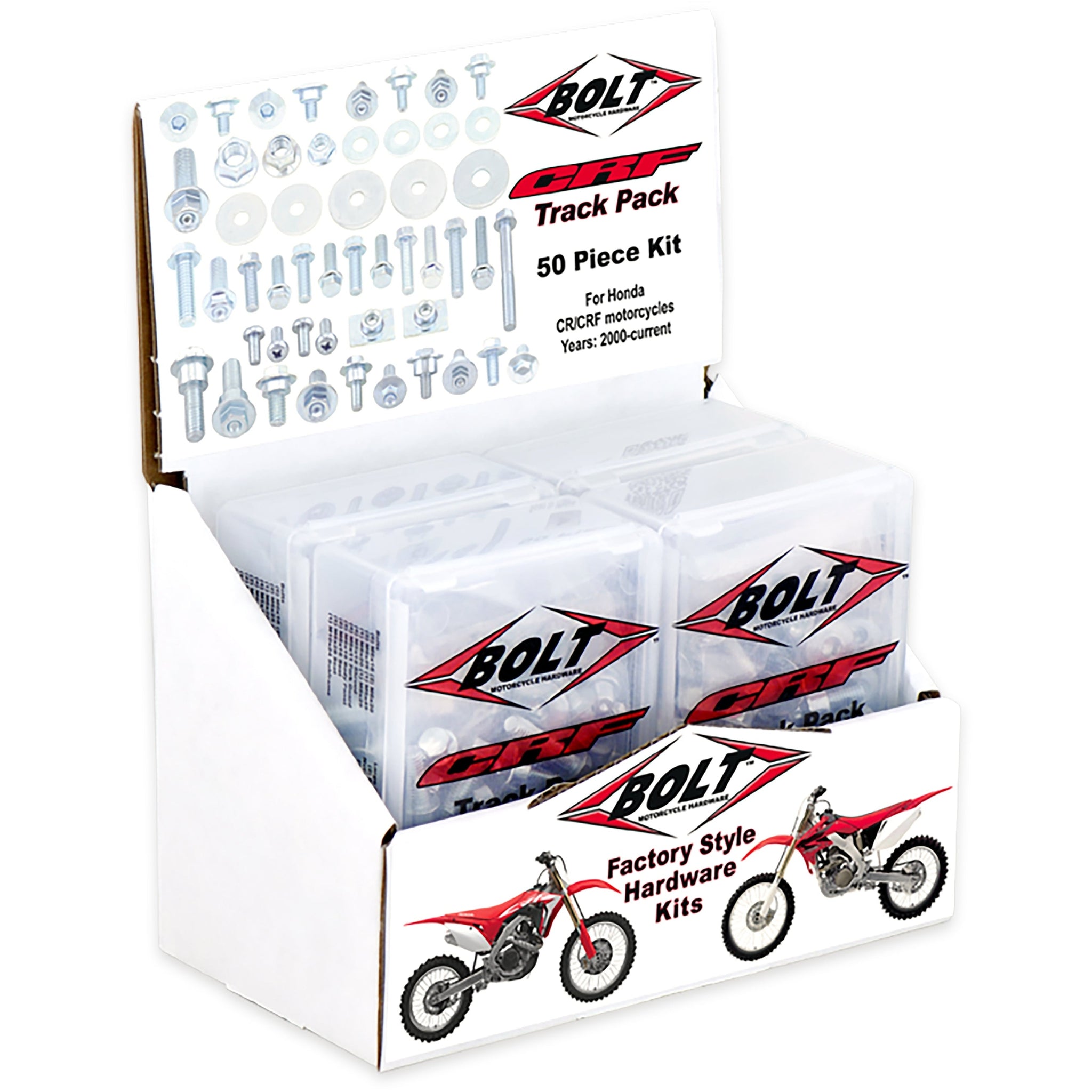 BOLT CRF TRACK PACK 6/PK DISPLAY P/N 2008-6CRF