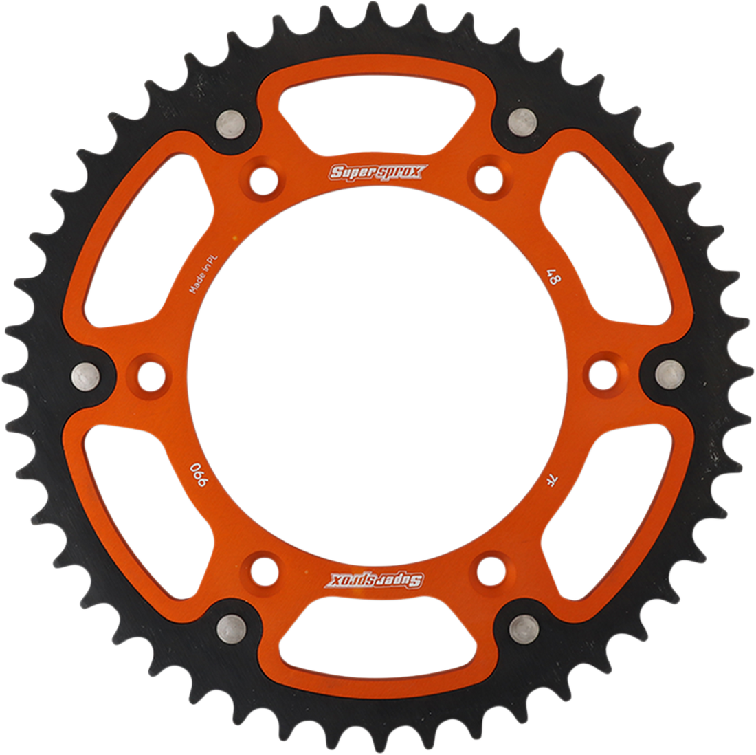 SUPERSPROX Stealth Rear Sprocket 48 Tooth Orange Husaberg/Husqvarna/KTM