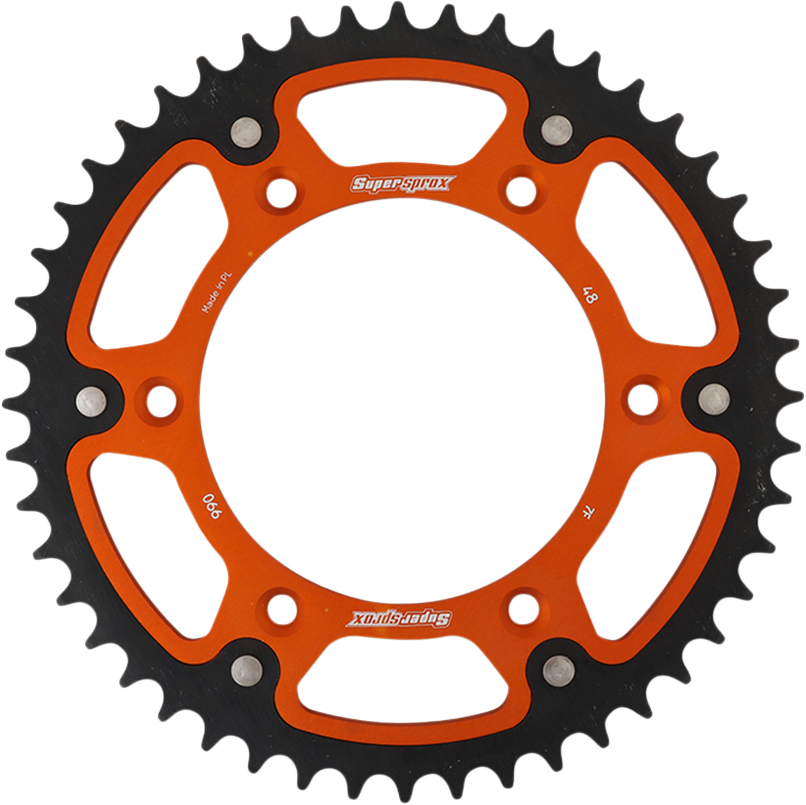 SUPERSPROX Stealth Rear Sprocket 48 Tooth Orange Husaberg/Husqvarna/KTM