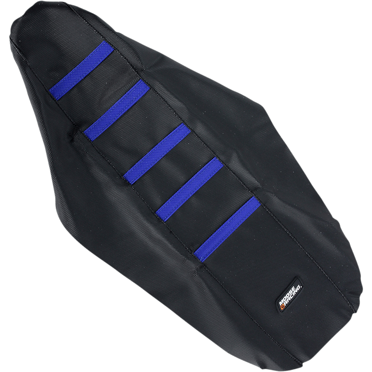 MOOSE RACING Ribbed Seat Cover Black Cover/Blue Ribs Yamaha