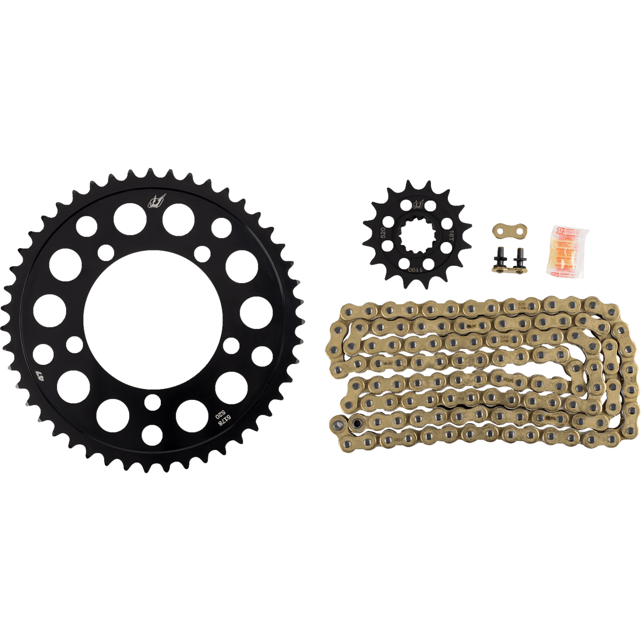 RK Aluminum Race Chain and Sprocket Kit BMW S 1000RR '12-'18 9101128DG