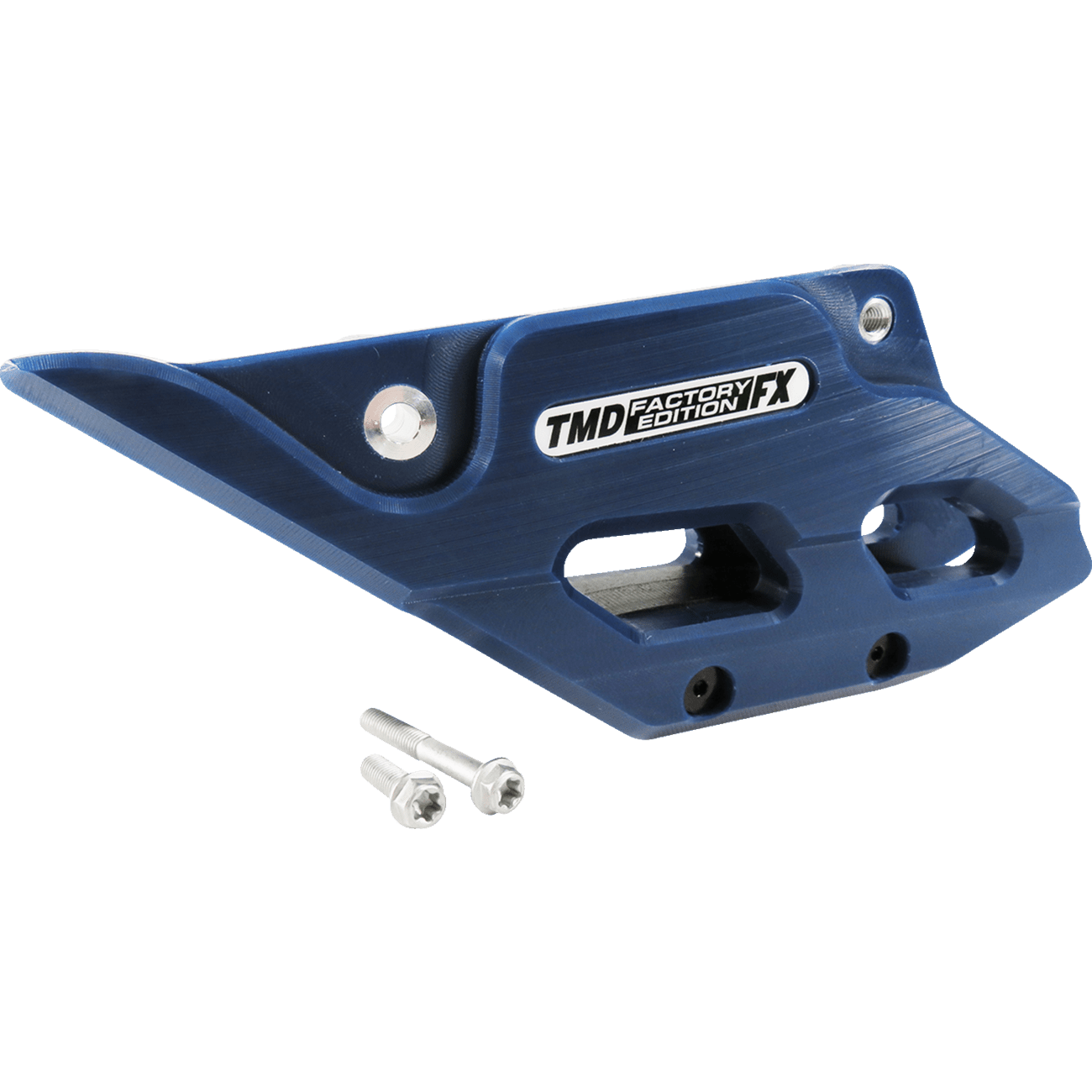 T.M. DESIGNWORKS Factory Edition Chain Guide With Replacement Wear Pad Blue RCGKT5BL2