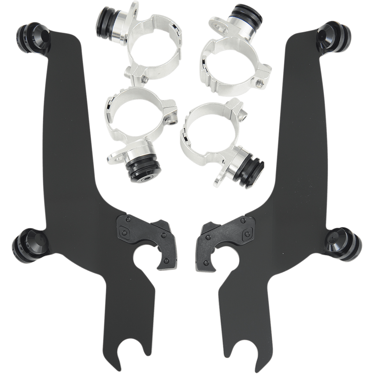 MEMPHIS SHADES Trigger Lock Sportshield Mounting Kit VN900 Custom Black MEB8934