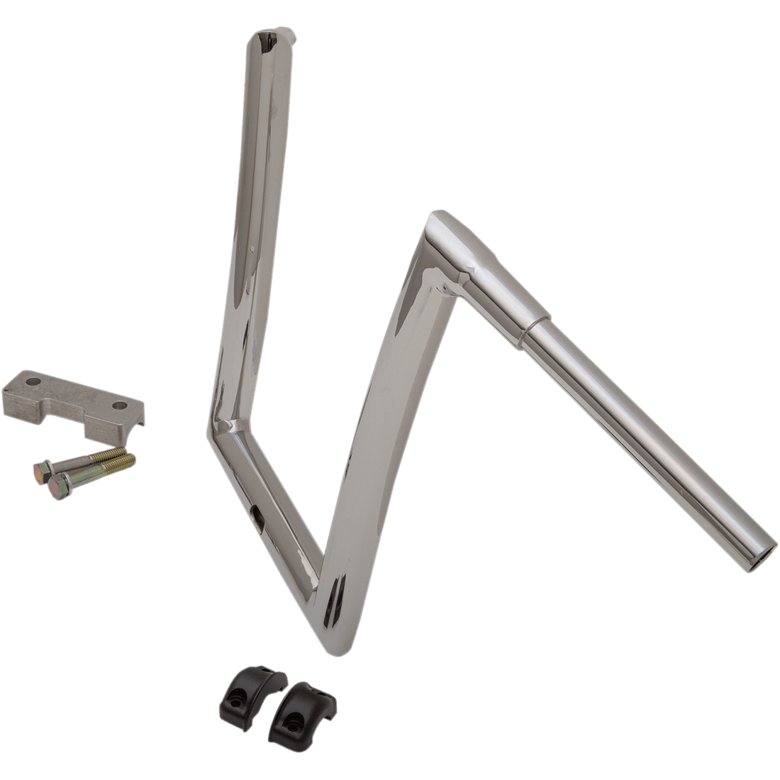 TODD'S CYCLE Handlebar 1-1/2" Strip 14" Chrome Touring 06015201