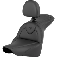 SADDLEMEN RoadSofa™ Seat Black with Driver Backrest FLFB/FXBR '18-'24 81827187BR