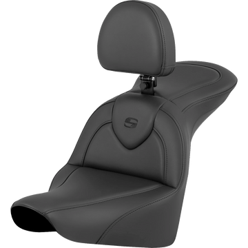 SADDLEMEN RoadSofa™ Seat Black with Driver Backrest FLFB/FXBR '18-'24 81827187BR