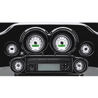 DAKOTA DIGITAL MVX-8K Series Analog/Digital 6-Gauge Kit Black Bezel White Face with Gray Background MVX8604WKK