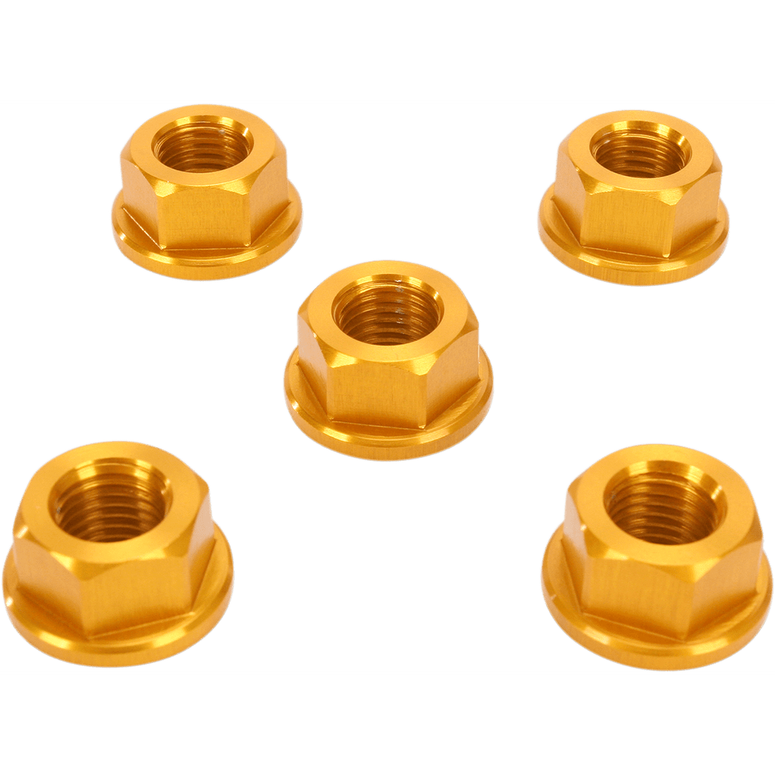 DRIVEN RACING Aluminum Sprocket Nuts Gold M10 x 1.25