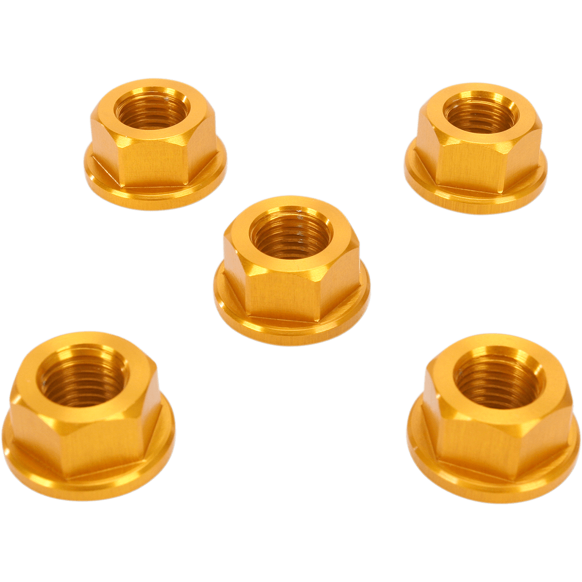 DRIVEN RACING Aluminum Sprocket Nuts Gold M10 x 1.25