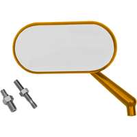 ARLEN NESS Mirror Side View Oval Gold Right 13178