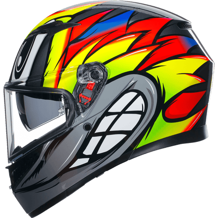 AGV K3 Helmet Birdy 2.0 Gray/Yellow/Red Large 2118381004012L