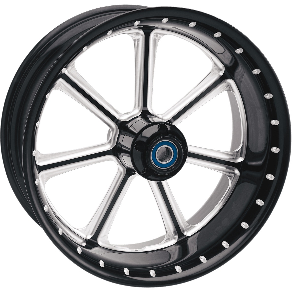 RSD Wheel Diesel Front Dual Disc/with ABS Black/Contrast Cut™ 21x3.5 '08+ FLD 12047106DIEJBM