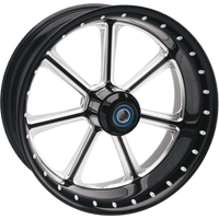 RSD Wheel Diesel Front Dual Disc/with ABS Black/Contrast Cut™ 21x3.5 '08+ FLD 12047106DIEJBM