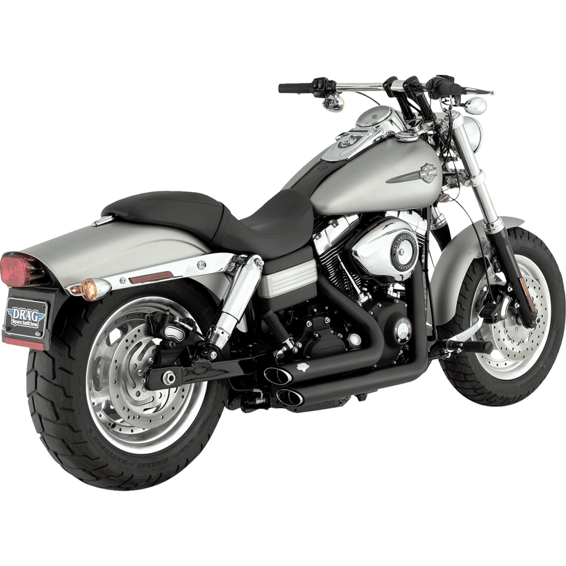 VANCE & HINES Shortshots Staggered Exhaust System Matte Black 47317