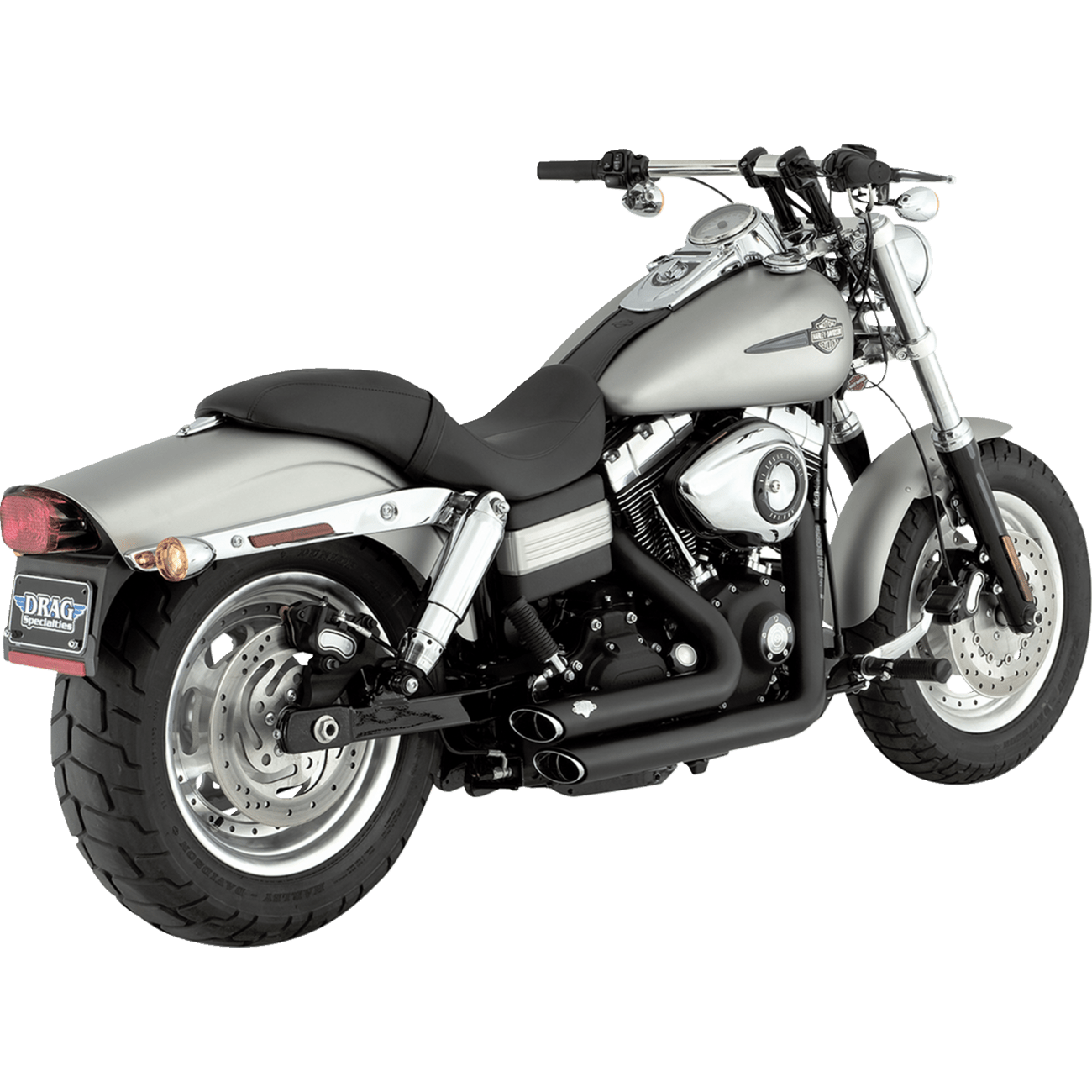 VANCE & HINES Shortshots Staggered Exhaust System Matte Black 47317