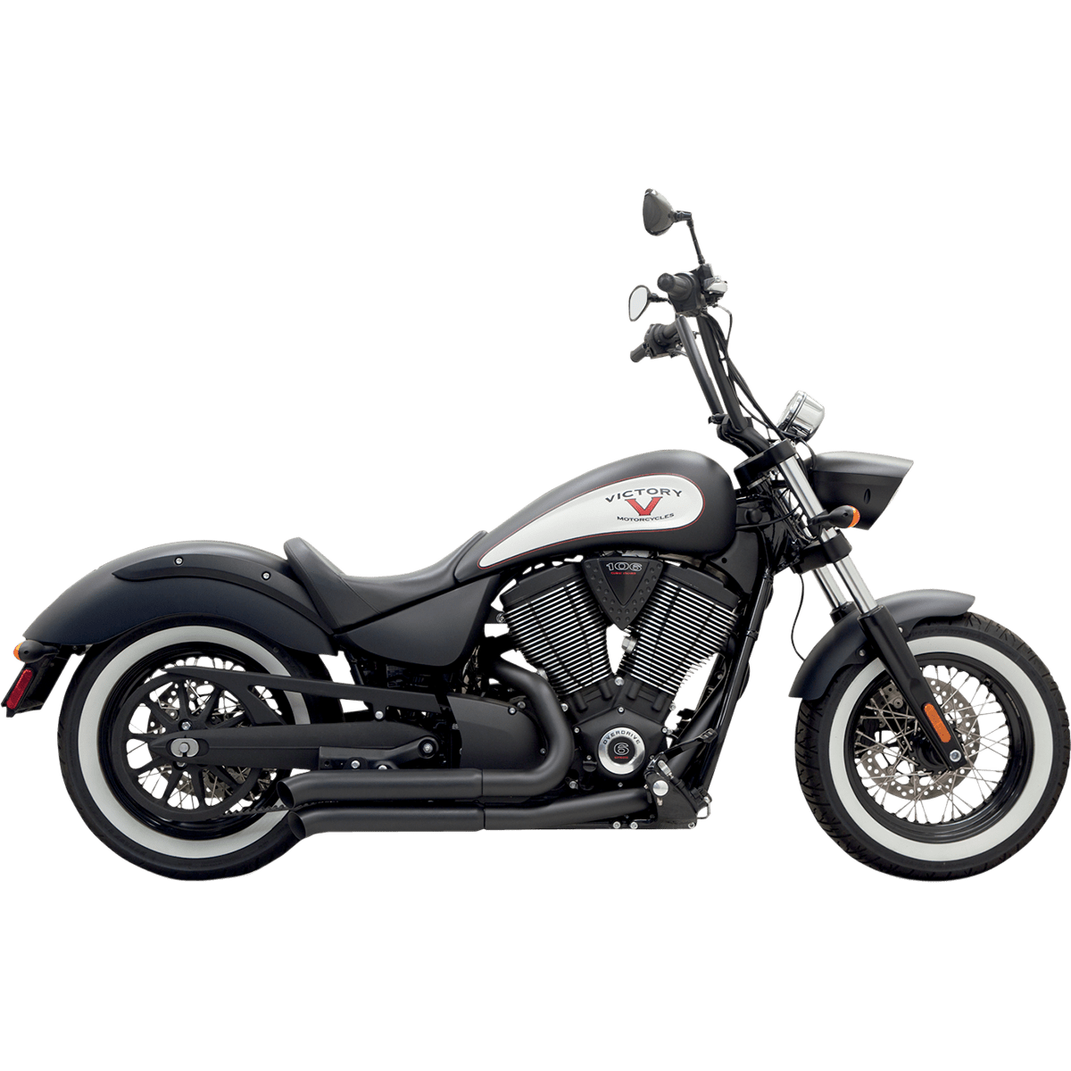 BASSANI XHAUST Pro-Street Exhaust Black Turnout 6V23DB