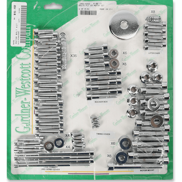 GARDNER-WESTCOTT Bolt Kit Motor Set Socket-Head FLHT P9677