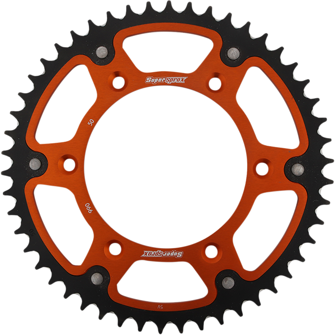 SUPERSPROX Stealth Rear Sprocket 50 Tooth Orange Husaberg/Husqvarna/KTM RST99050ORG