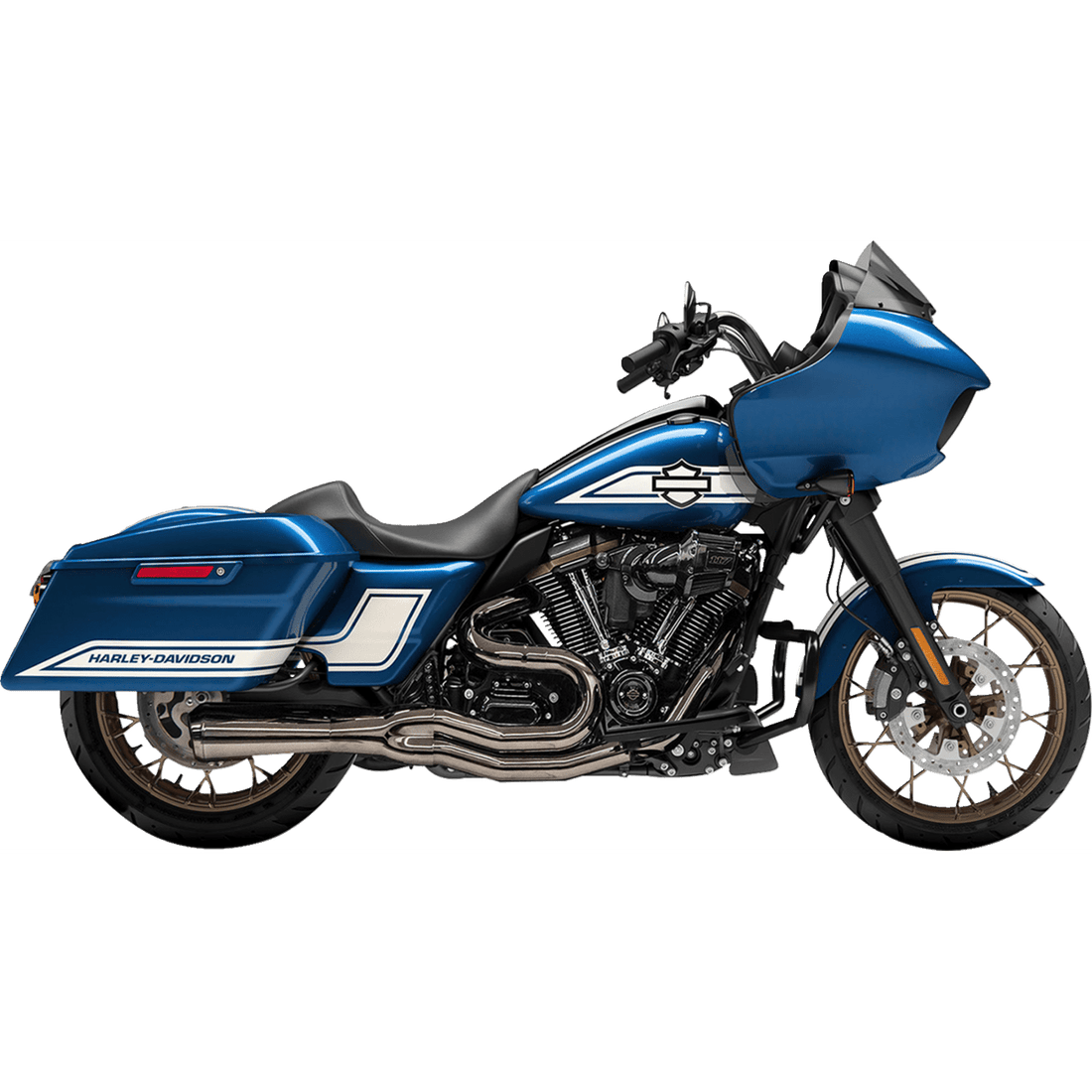 BASSANI XHAUST Road Rage II 2-into-1 Mid-Length Exhaust System Mercury Black Chrome