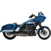 BASSANI XHAUST Road Rage II 2-into-1 Mid-Length Exhaust System Mercury Black Chrome