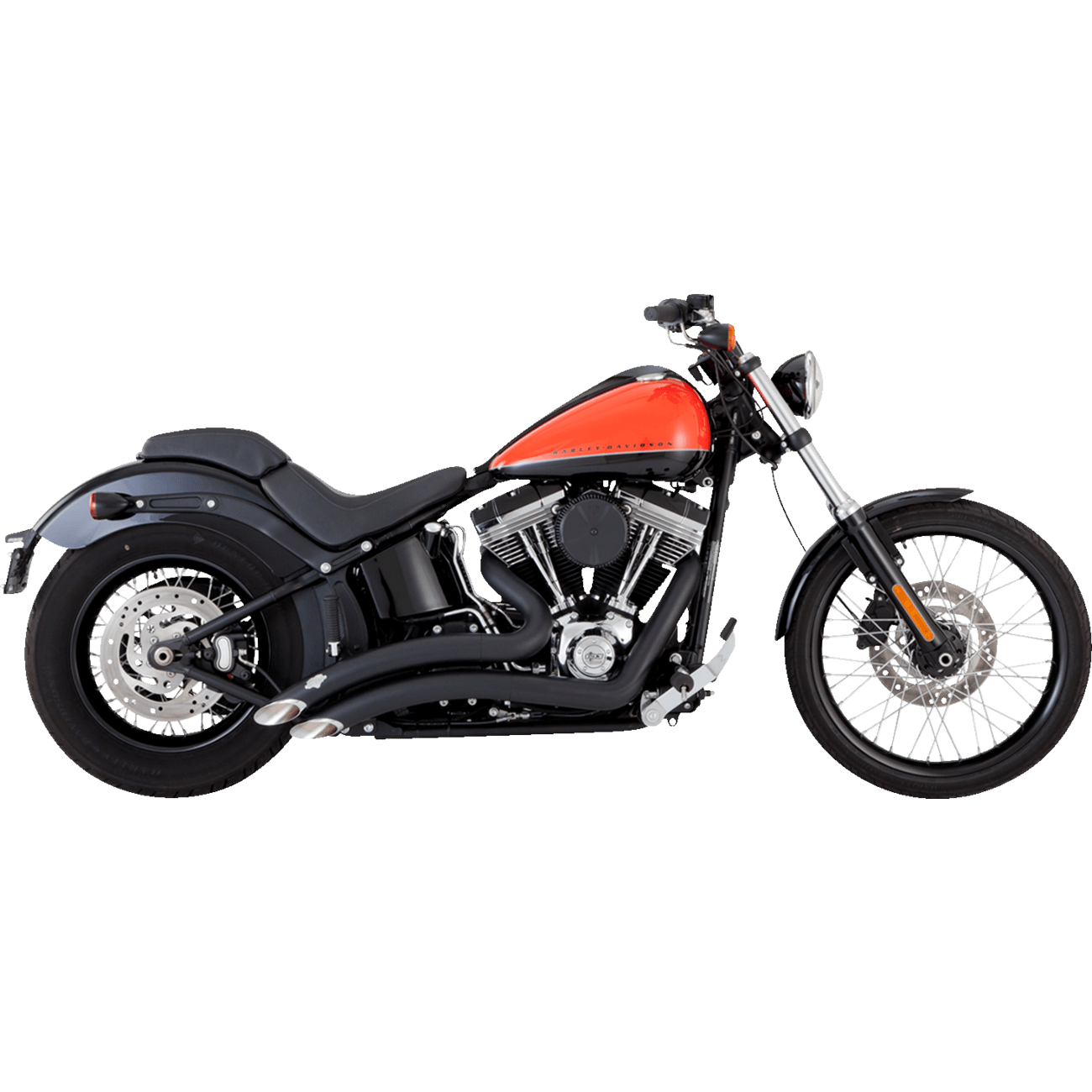 VANCE & HINES 2-into-2 Big Radius Exhaust System Matte Black 46079