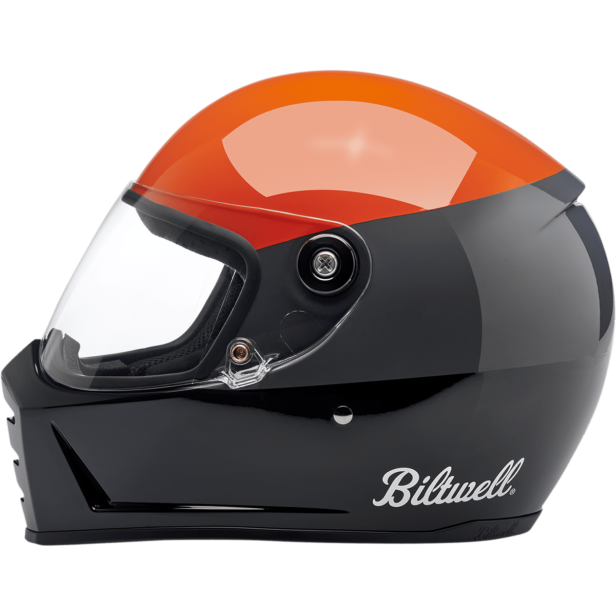 BILTWELL Lane Splitter Helmet Gloss Podium Orange/Gray/Black Medium 1004550103