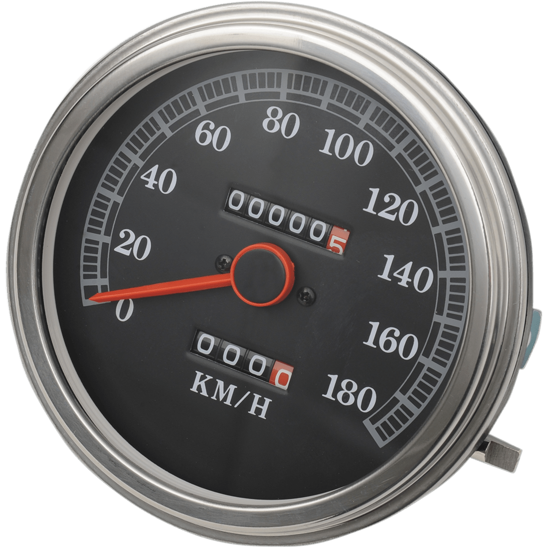 DRAG SPECIALTIES 5" KPH FL-Style 2:1 Speedometer '89-'95 Black Face