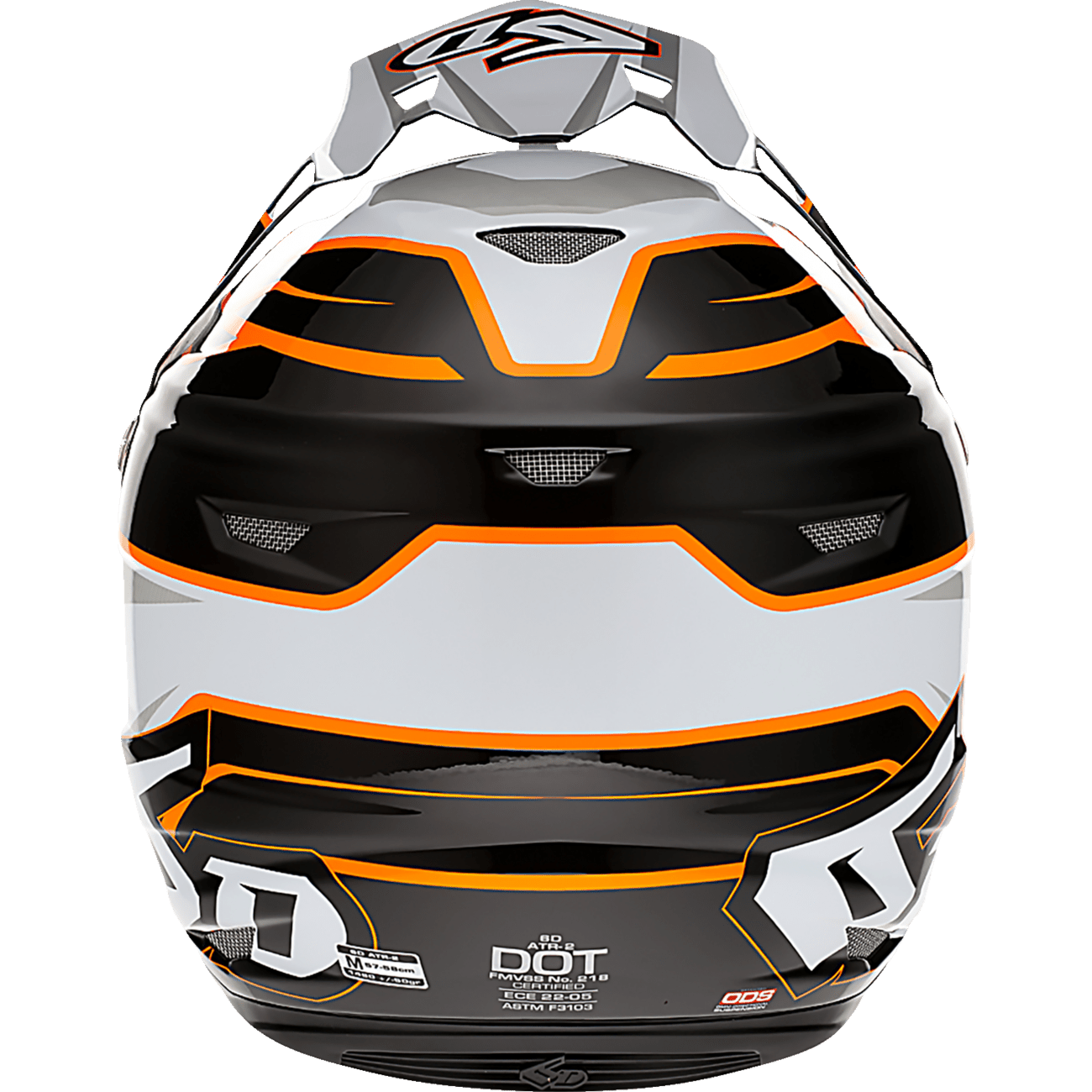 6D HELMETS ATR-2 Helmet Phase White/Orange Small 122825