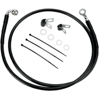 DRAG SPECIALTIES Brake Line Front Black +2" FXDL '01-'05