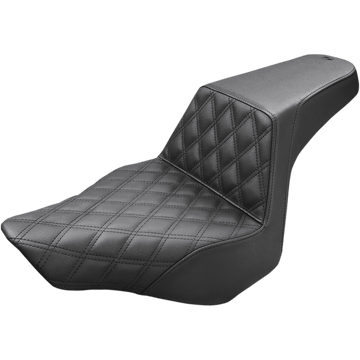 SADDLEMEN Step-Up Seat Front Lattice Stitch Black FXSB 81327172