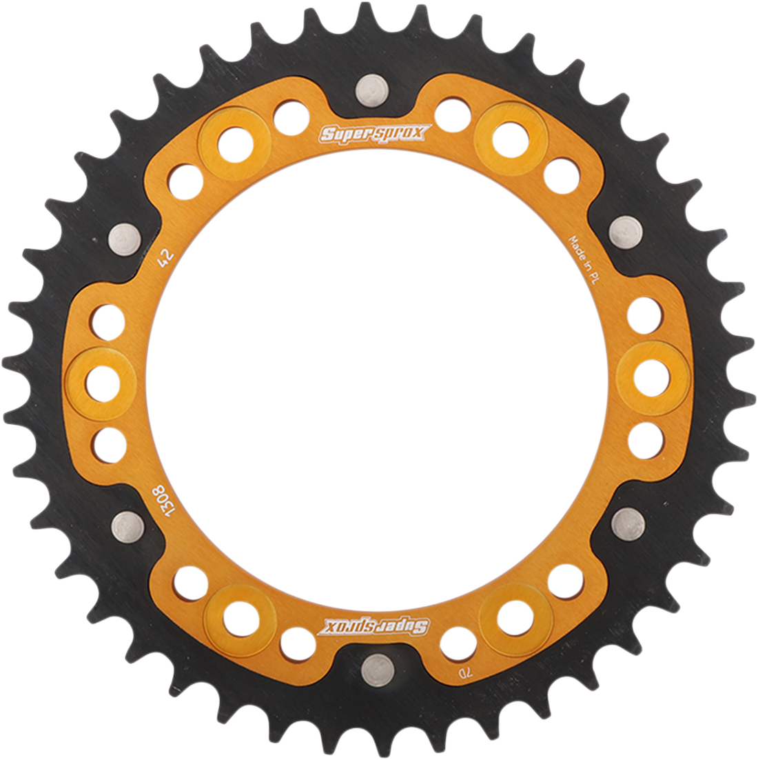 SUPERSPROX Stealth Rear Sprocket 42 Tooth Gold Honda RST130842GLD