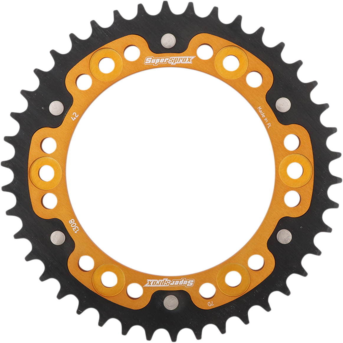 SUPERSPROX Stealth Rear Sprocket 42 Tooth Gold Honda RST130842GLD