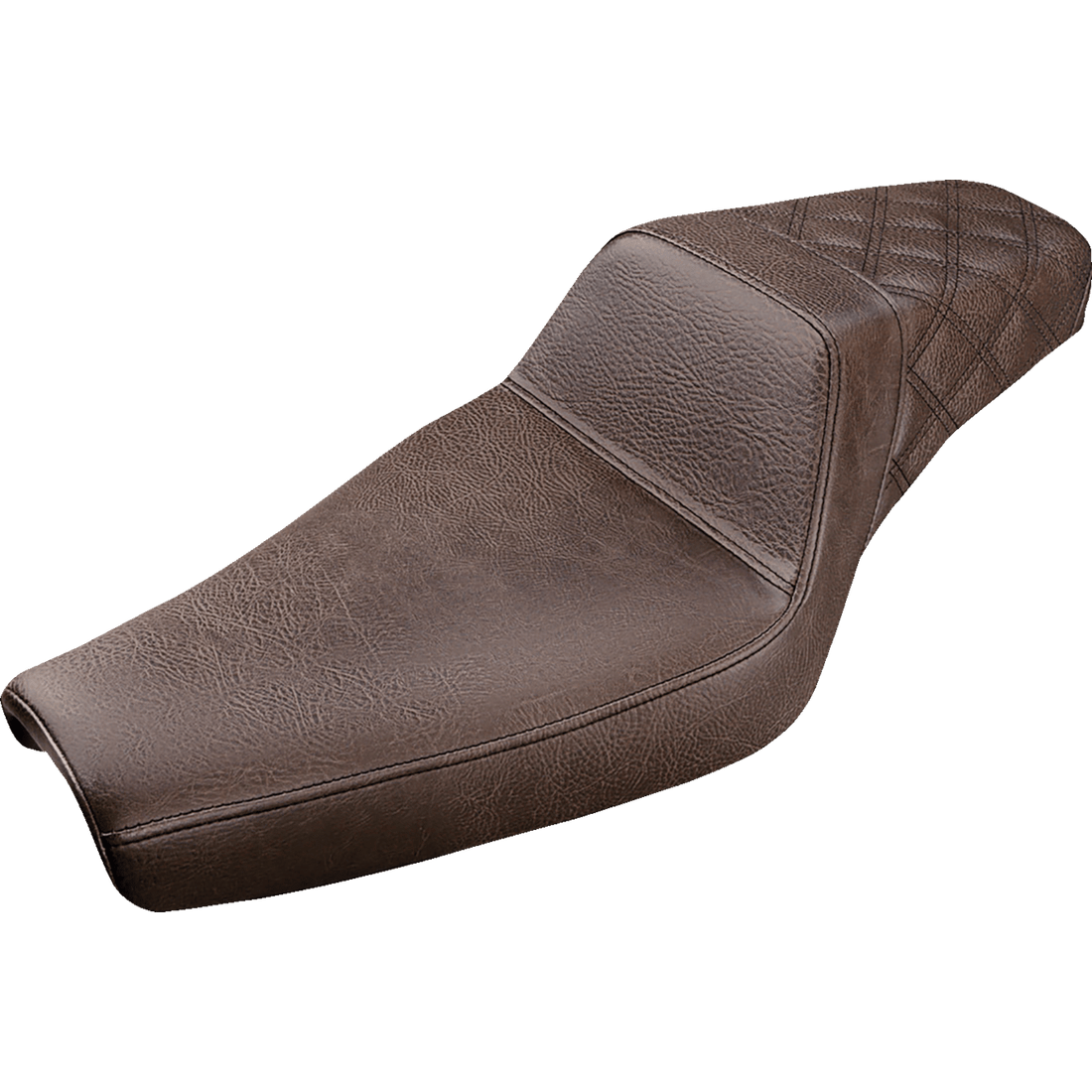 SADDLEMEN Step-Up Seat Rear Lattice Stitch Brown XL 80711173BR