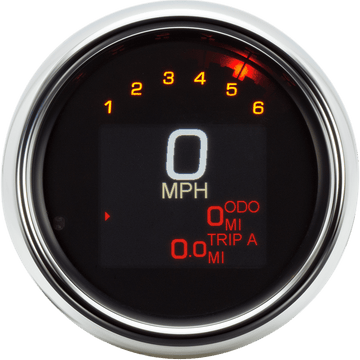 DAKOTA DIGITAL Tank Speedometer Chrome Bezel 3-3/8" MLX3004