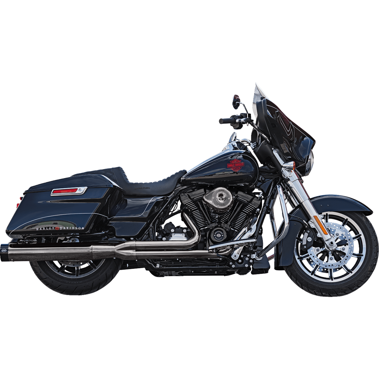 S&S CYCLE 2-into-1 Lava Chrome Sidewinder® Exhaust System Race Only 5501087