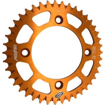 SUNSTAR SPROCKETS Rear Sprocket 42 Tooth Works/Orange