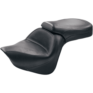 MUSTANG Seat Vintage Wide Touring Without Driver Backrest One-Piece Smooth Black VN900 76127