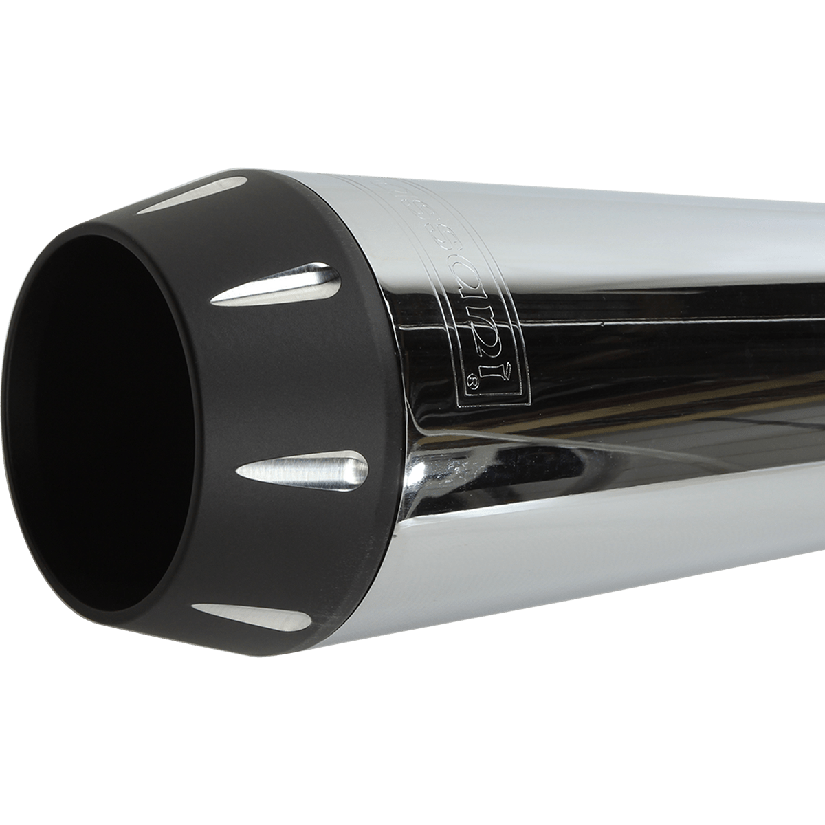 BASSANI XHAUST 2:1 Exhaust Chrome Megaphone Long '91-'05 FXD 13311R