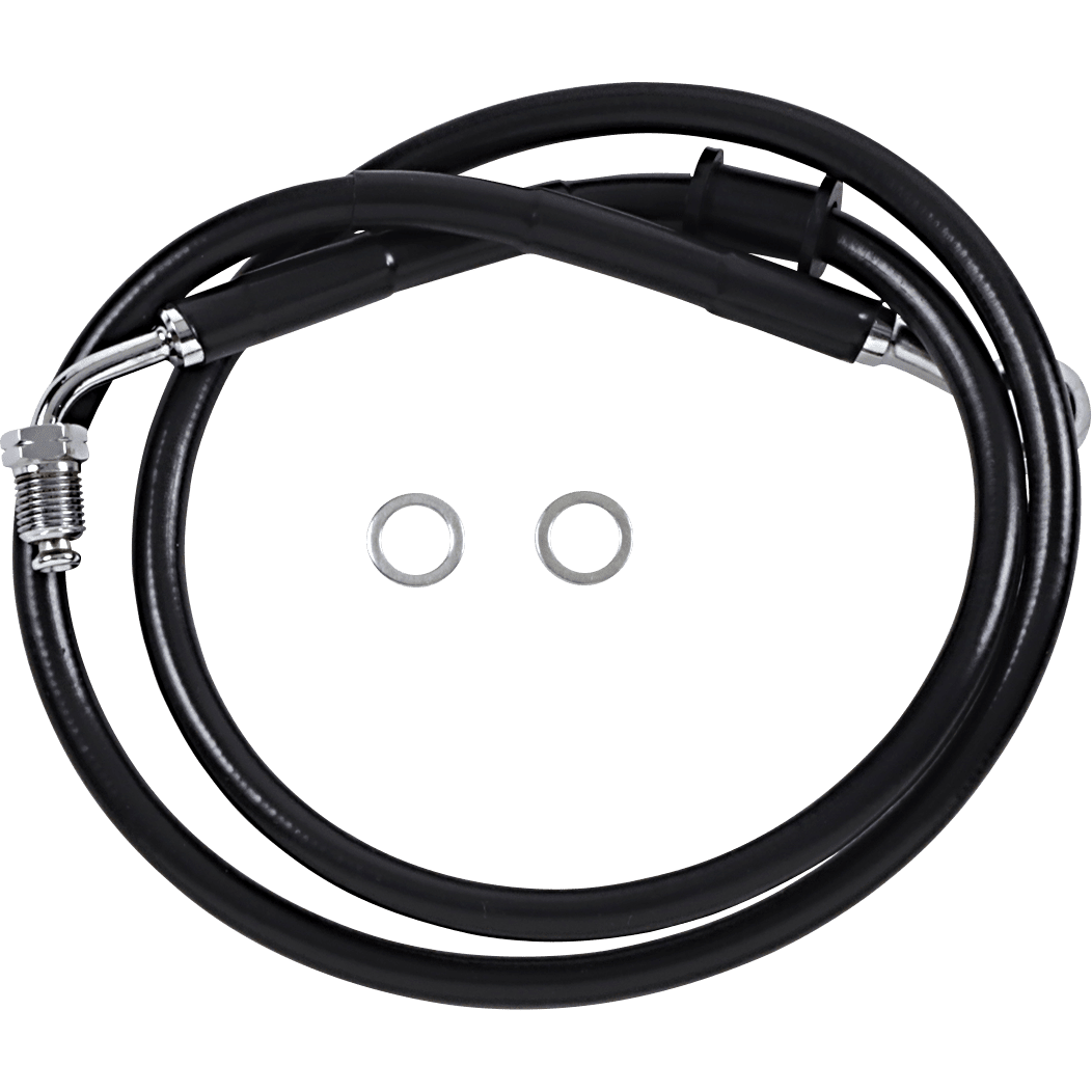 DRAG SPECIALTIES Brake Line +10" Black '18-'22 Softail