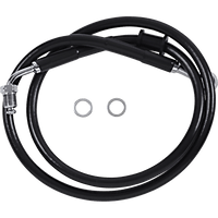 DRAG SPECIALTIES Brake Line +10" Black '18-'22 Softail