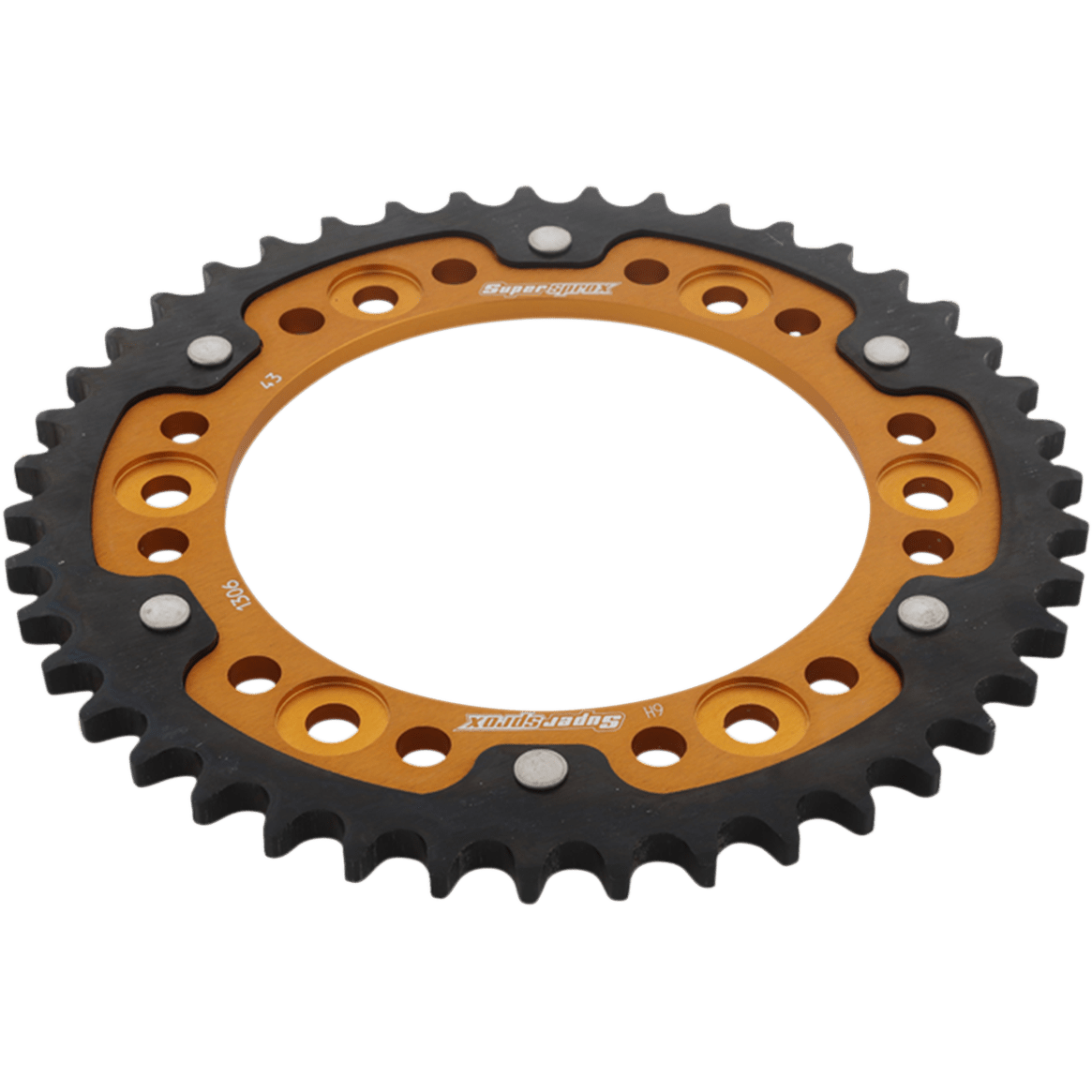 SUPERSPROX Stealth Rear Sprocket 43 Tooth Gold Honda RST130643GLD