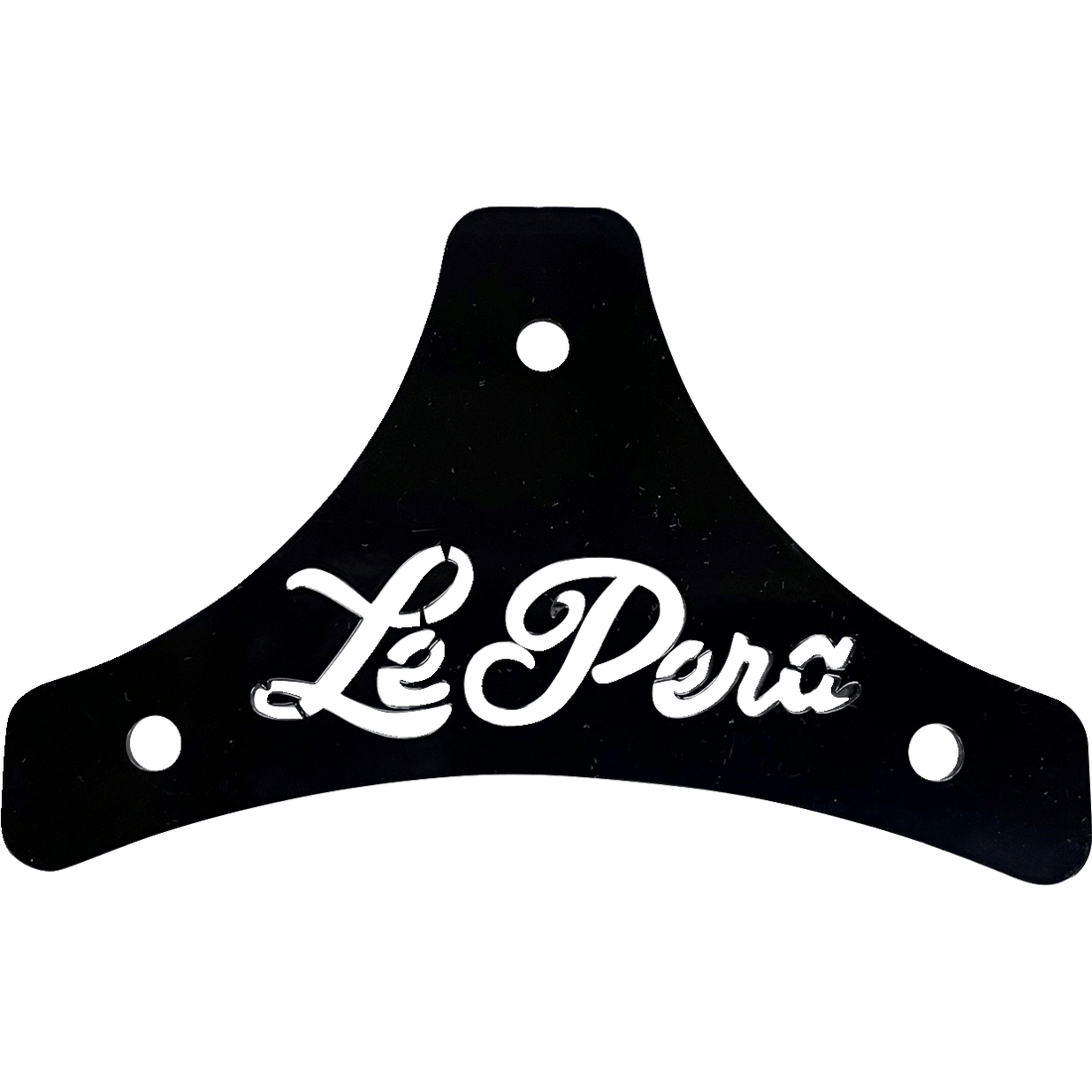 LE PERA Sissy Bar Plate Dead End Scroll Black Softail/Touring '08-'22