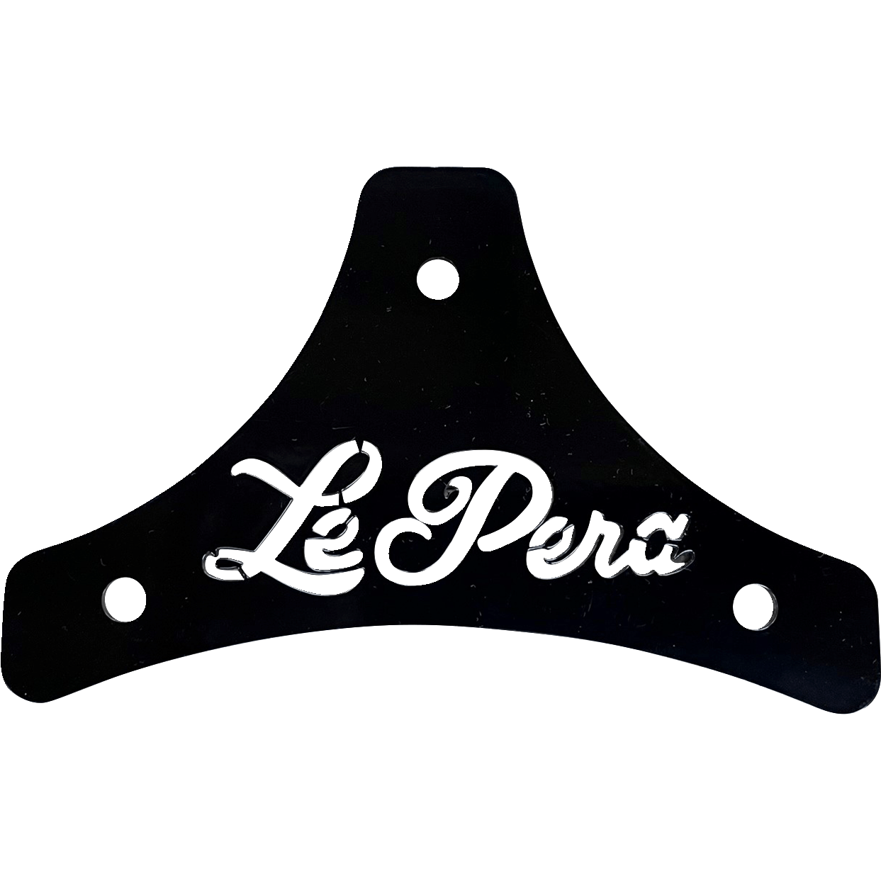 LE PERA Sissy Bar Plate Dead End Scroll Black Softail/Touring '08-'22