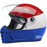 BILTWELL Lane Splitter Helmet Gloss Podium Red/White/Blue Small 1004549102