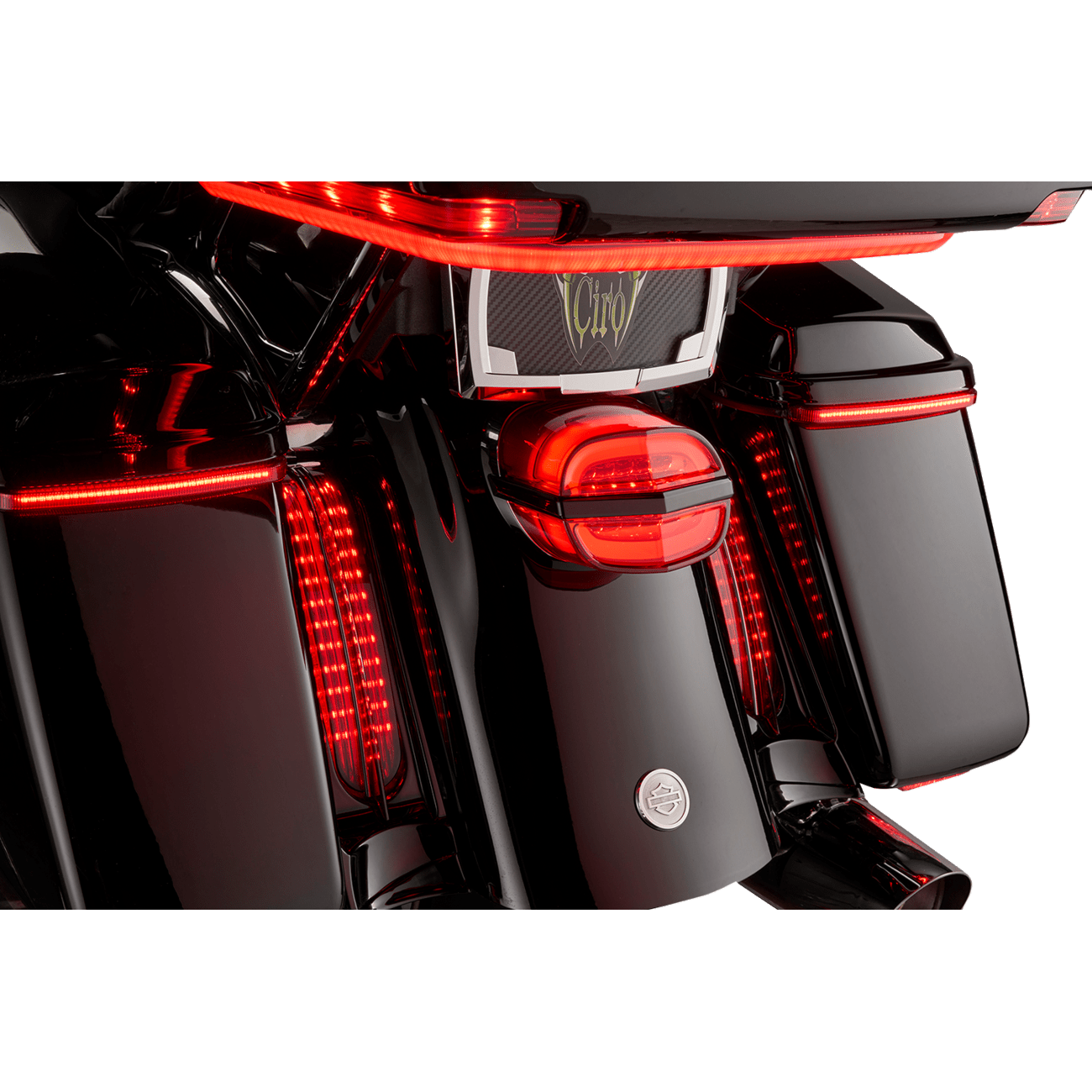 CIRO Taillight Red Lens without License Plate Light