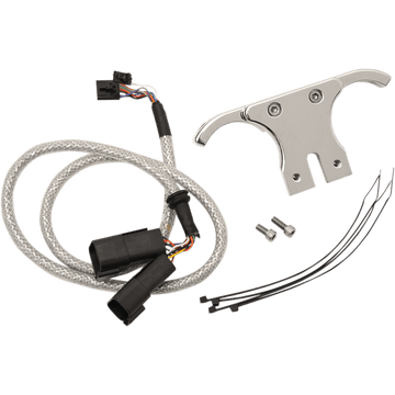 DAKOTA DIGITAL Chrome Handlebar Clamp Mount with T-Bar Drag Bar Includes Wiring Harness AI250