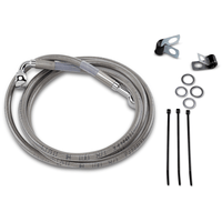 DRAG SPECIALTIES Brake Line Front +4" Stainless Steel