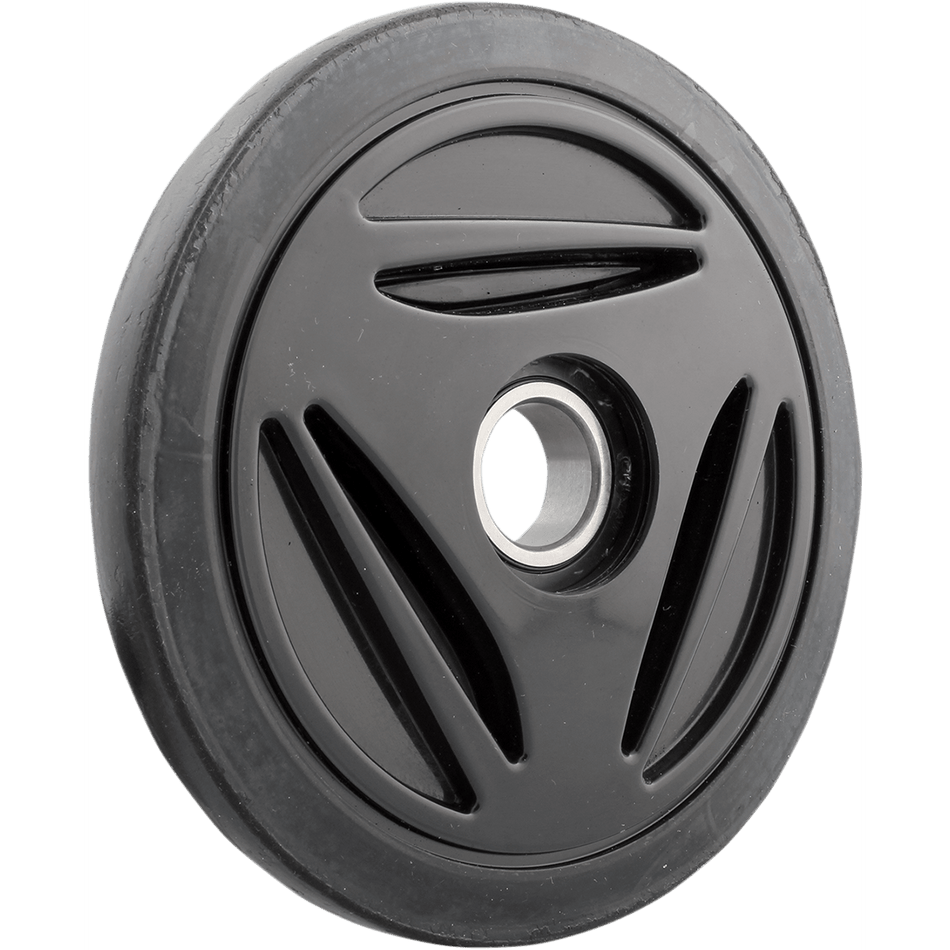 KIMPEX Idler Wheel with Bearing 6205-2RS Black Group 10 165 mm OD x 1" ID